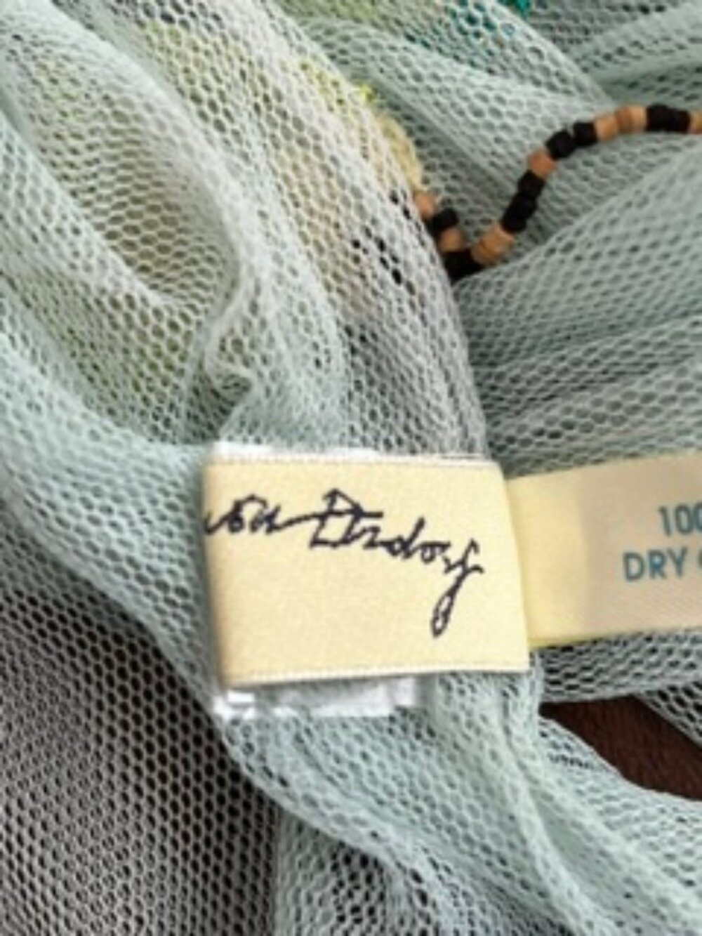 Georgina Von Etzdorf Embellished Mesh scarf - Picture 8 of 9